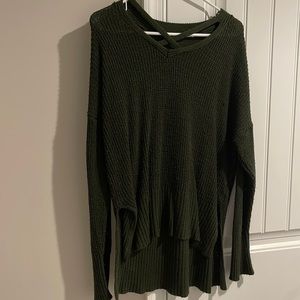 Dark olive high-low sweater - Maurice’s - size S